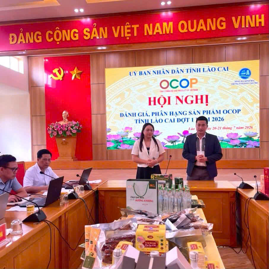 LÀO CAI ĐÁNH GIÁ 60 SẢN PHẨM OCOP, THÚC ĐẨY ỨNG DỤNG KHOA HỌC VÀ CÔNG NGHỆ TRONG PHÁT TRIỂN SẢN PHẨM